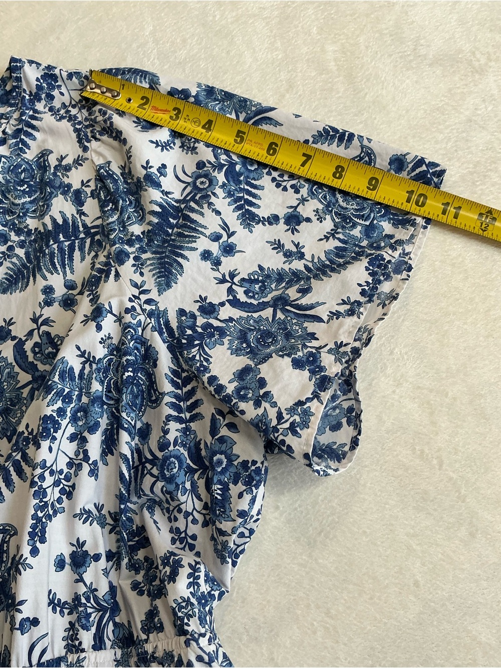 Anthropologie Maeve Smocked Floral Toile Tiered Dress 2X - Picture 11 of 16